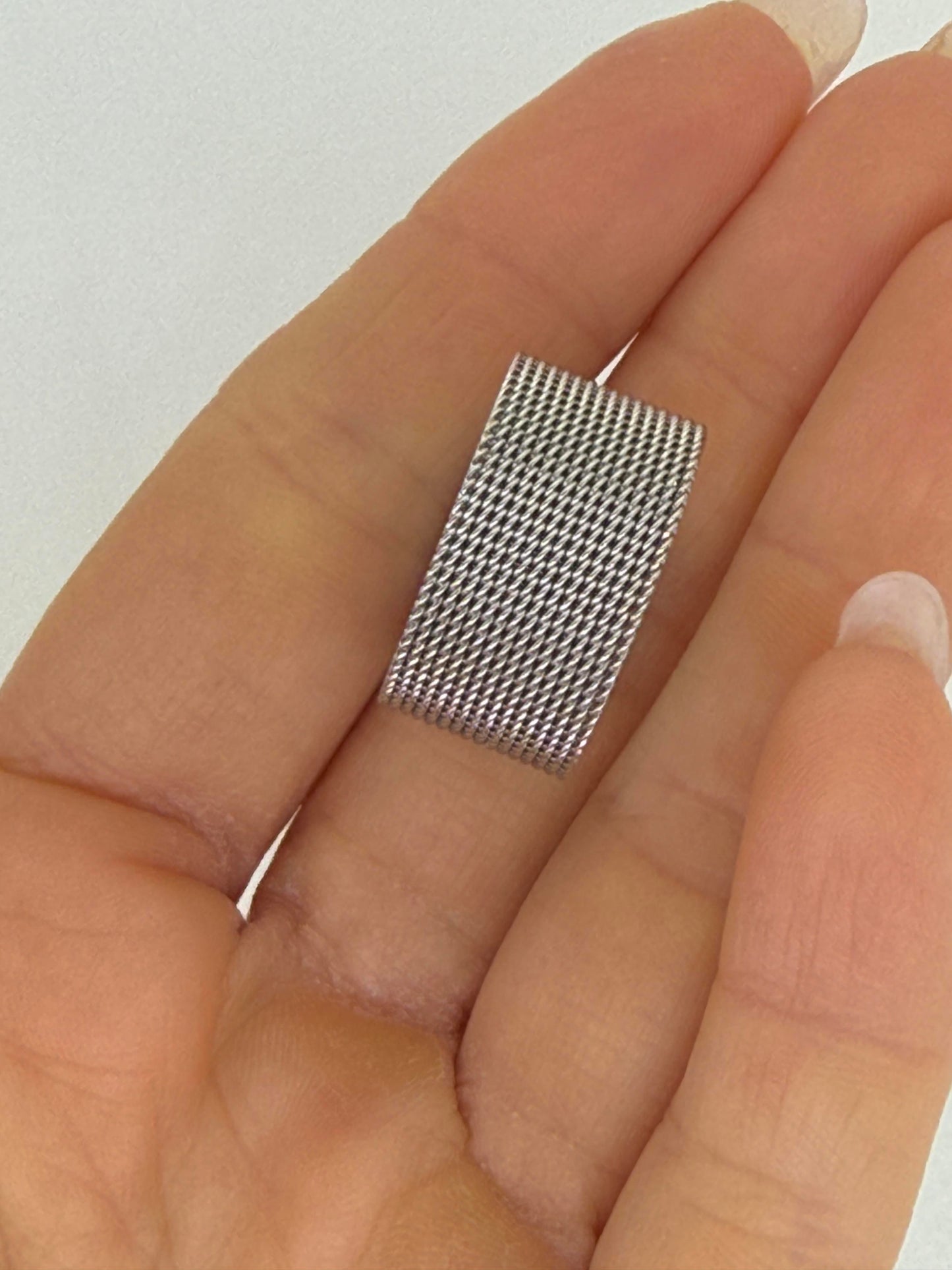 Anello maglia Milanese in acciaio