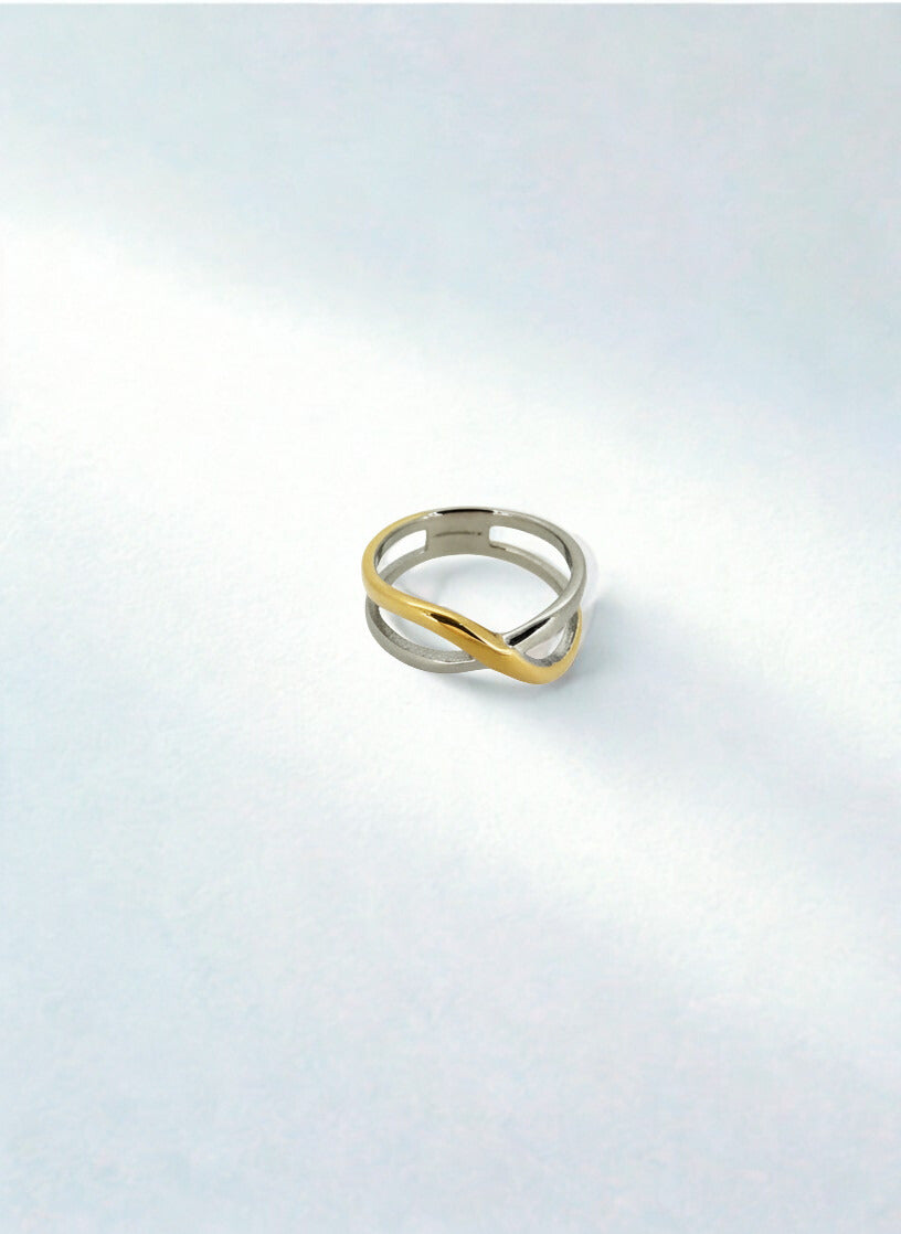 Anello fascia intrecciata