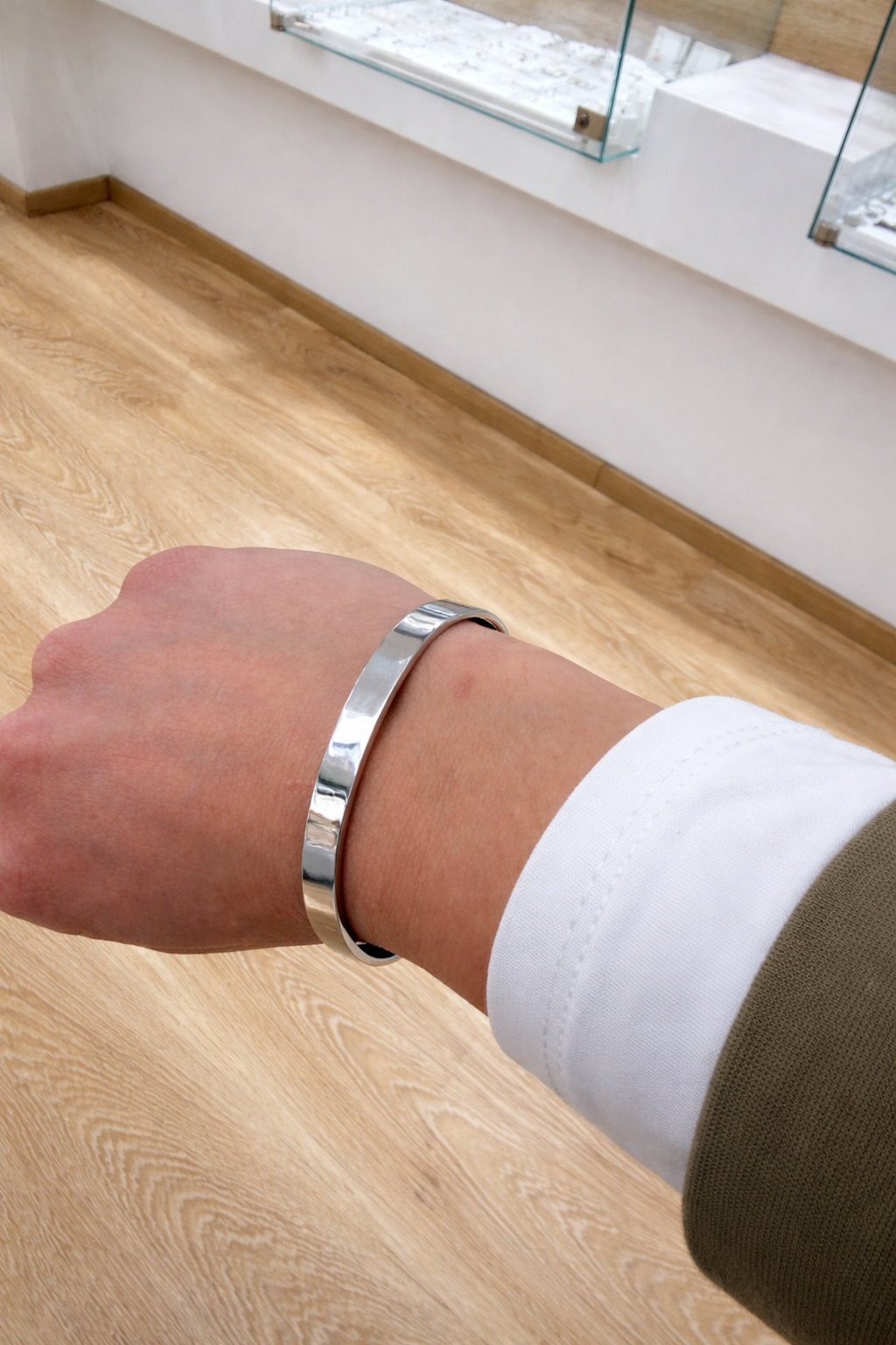 Bracciale Manetta in acciaio inox- personalizzabile- unisex
