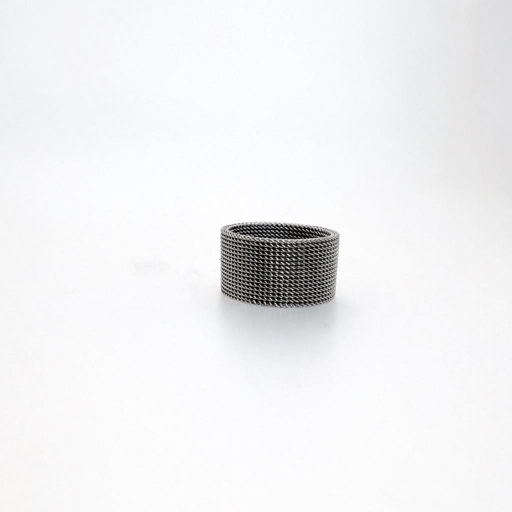 Anello maglia Milanese in acciaio