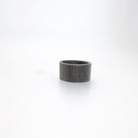 Anello maglia Milanese in acciaio