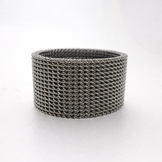 Anello maglia Milanese in acciaio