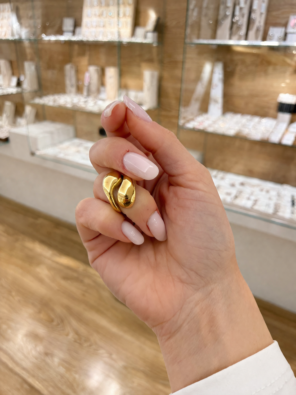 Anello doppia goccia