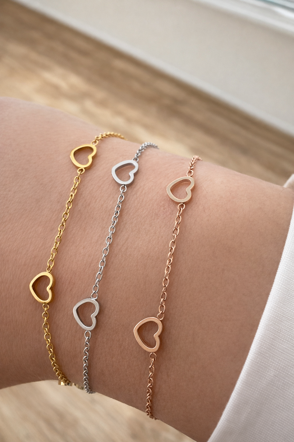 Bracciale Five Love in acciaio inox