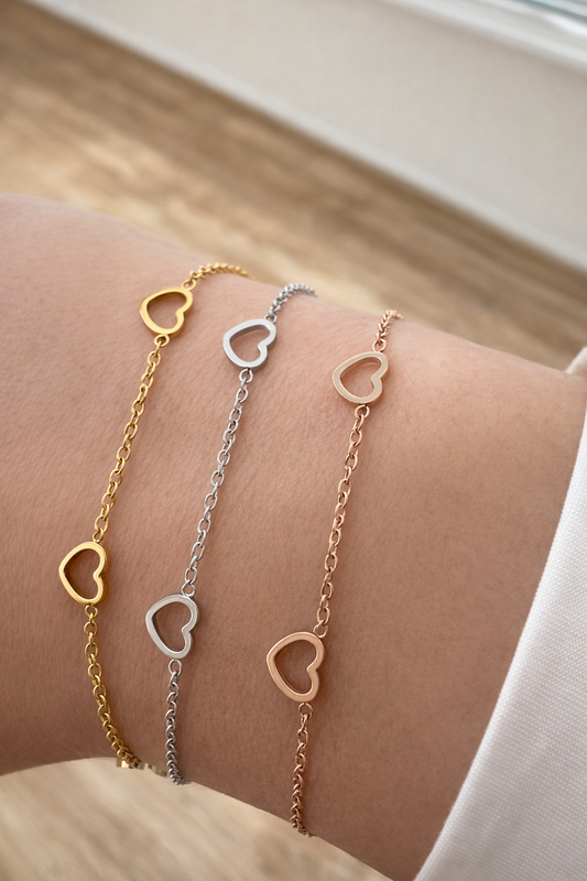 Bracciale Five Love in acciaio inox