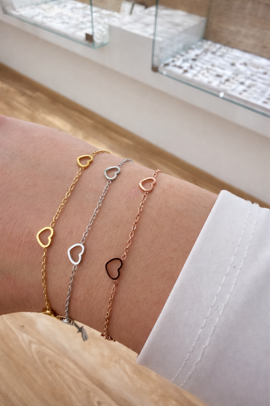 Bracciale Five Love in acciaio inox