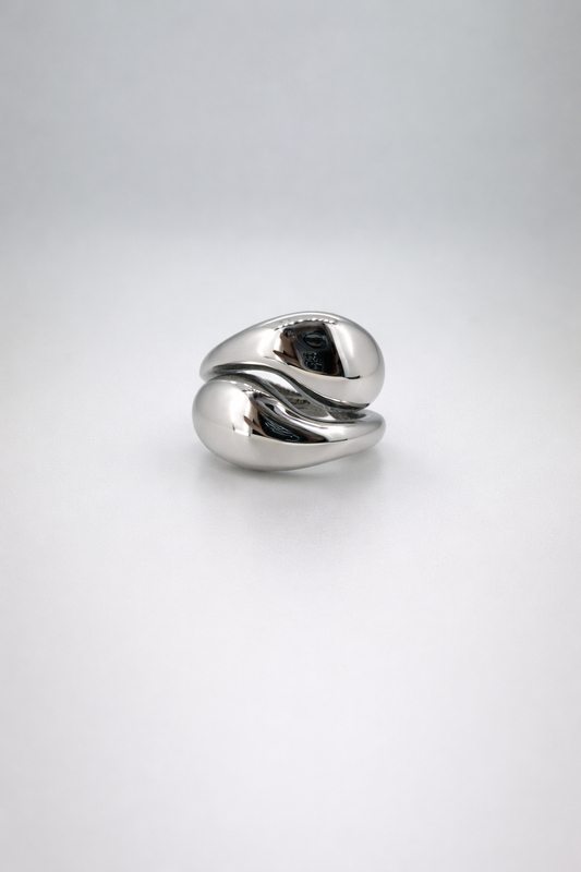 Anello doppia goccia
